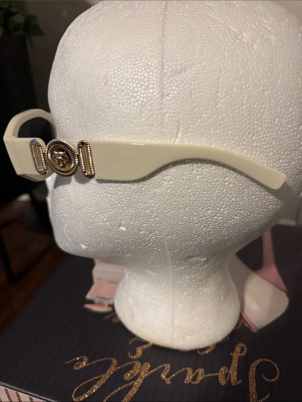 Cream Fashion Sunglasses   *****Not Versace*****